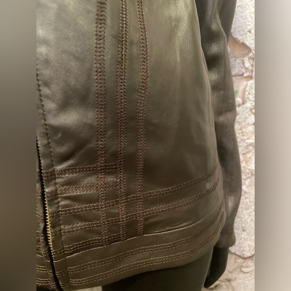 Tribal Chocolate Leather Jacket - Picture 5 of 8